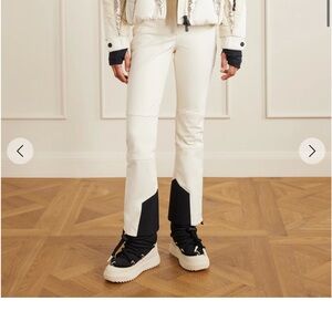 Moncler White Paneled Ski Pants NWT